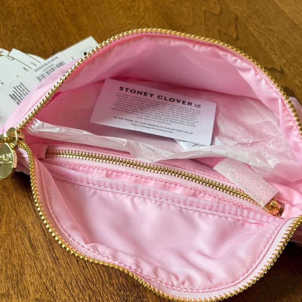 Stoney Clover Lane Pink Embroidered Fanny - Picture 3 of 4